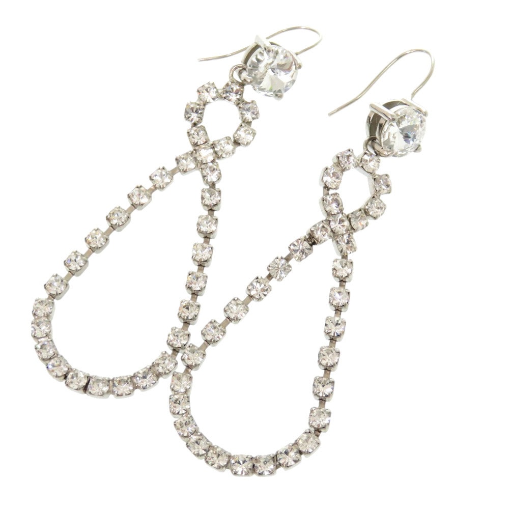 美品 2EFK ピアス ラインストーン/メタル クリスタル 1546【中古】 レディース