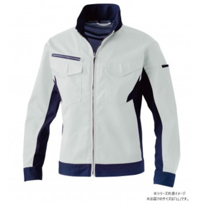 桑和 3472-00 長袖ブルゾン LLサイズ シルバーグレー(22) SOWA