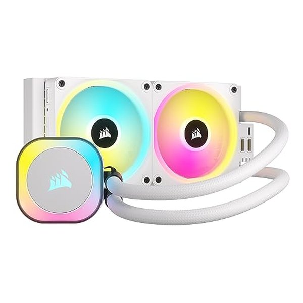 水冷一体型CPUクーラー iCUE LINK H100i RGB White ホワイト CW-9061005-WW CW-9061005-WW