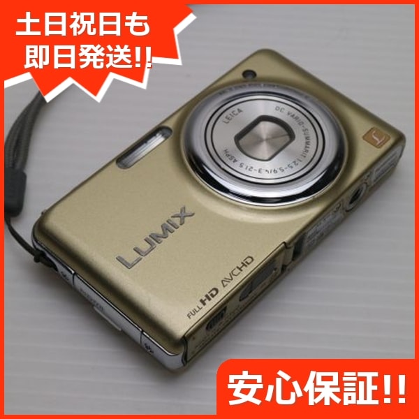 超美品 DMC-FX77 ゴールド Panasonic LUMIX デジカメ 68