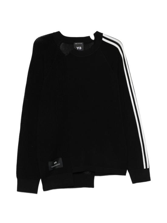 Y-3 Women Sweater KR2395 BLACK CWHITE Black