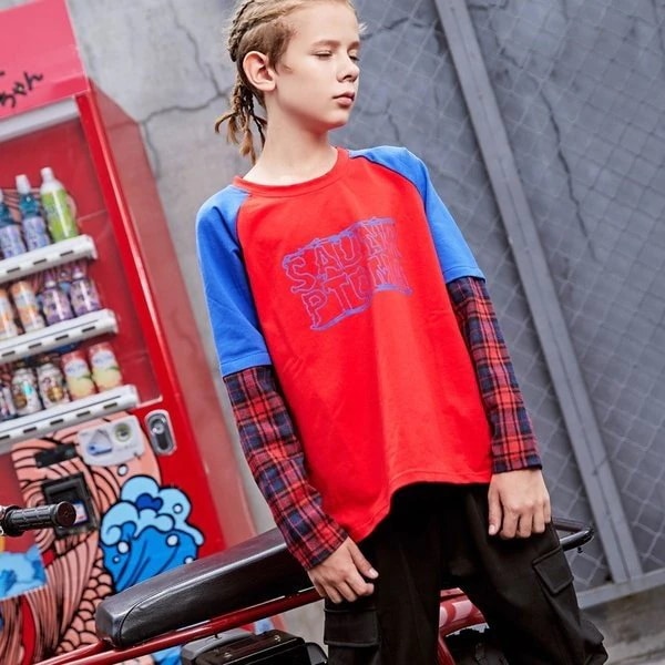 キッズダンス衣装ヒップホップHIPHOPセットアップ男の子女の子秋子供用ジャズダンストップス長袖ダンスパンツ練習着体操服