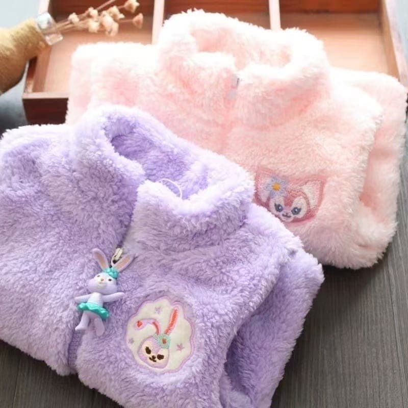 大人気 韓国子供服リーナベル ステラルー ふわふわ コート裏起毛 保温ベスト 秋冬 防寒服 キッズ用 かわいい チョッキキッ 女の子 ベビー服 親子ペアルック