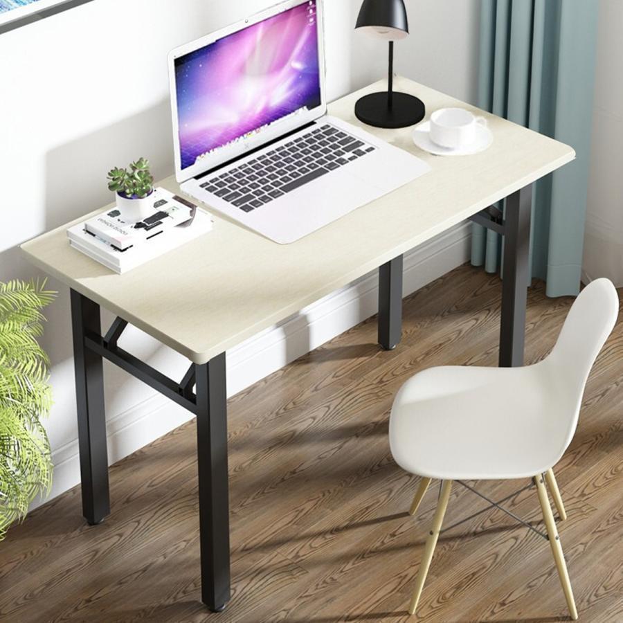 短納期pcデスク 折りたたみデスク パソコンデスク テーブル 机 組立不要 勉強机 テレワーク 在宅勤務 北欧 作業台 シンプル 仕事用
