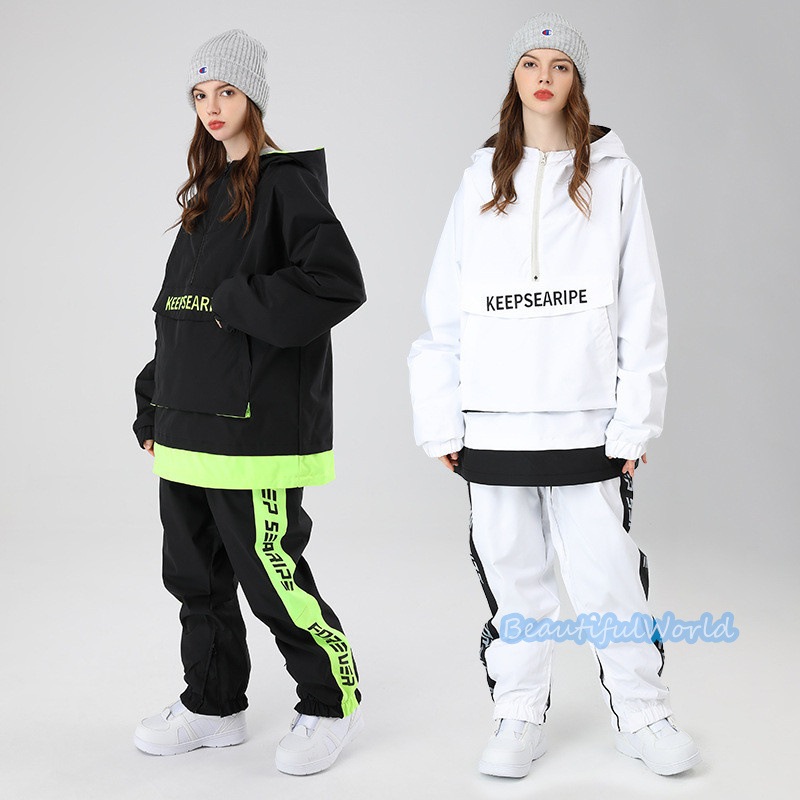 スノーボードウェア 上下セット スキーウェア メンズ レディース セットアップ 男女兼用 スノボウェア スノーボード ジャケット パンツ 撥水防風 保温 雪遊び 暖かいH38