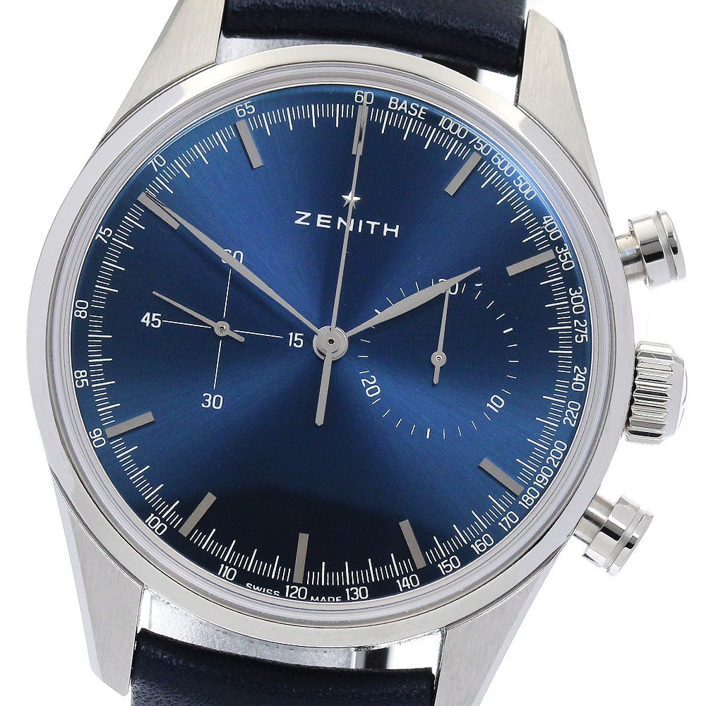 ゼニス ZENITH 03.2150.4069 エルプリメロ クロノマスター ヘリテージ 146 自動巻き メンズ 極美品 保証書付き_883532【中古】