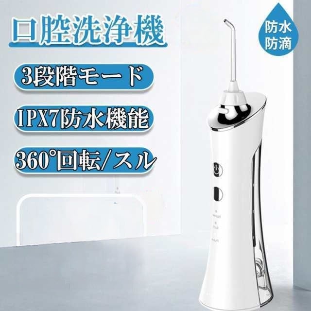 ジェットウォッシャー 口腔洗浄器 電動 口内洗浄機 USB充電式 歯ブラシ IPX7防水 水流洗浄 強弱切り替え 風呂 16,124円