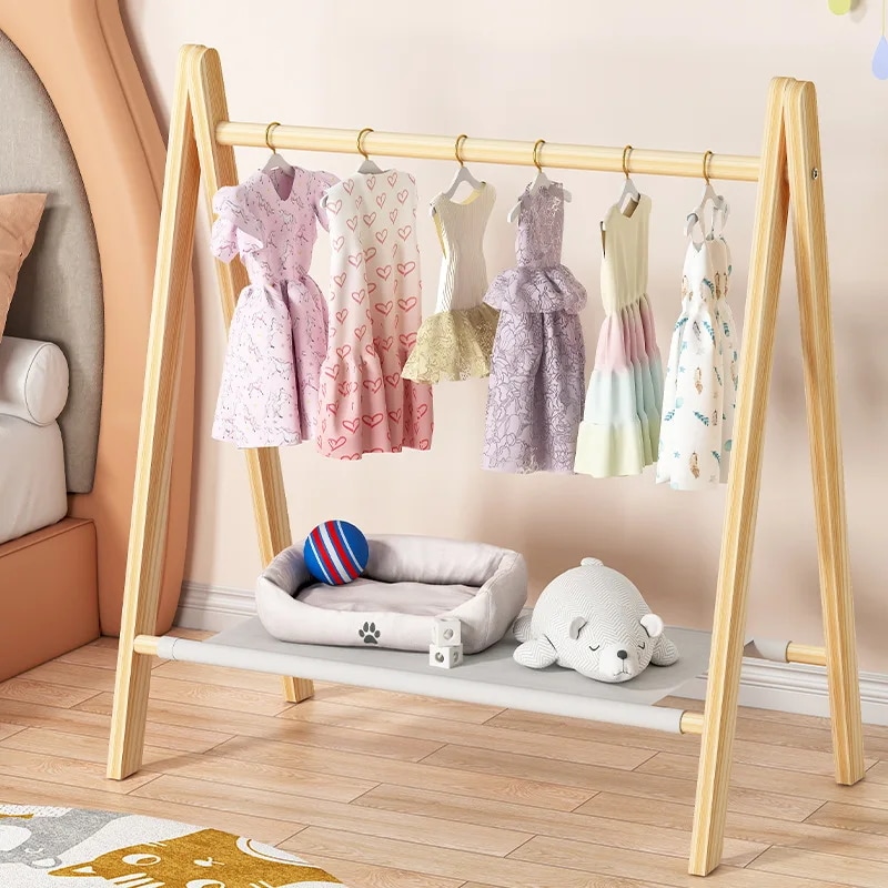 頑丈な木製の床ハンガー,衣類の収納,犬と猫のワードローブ,コートラック,小