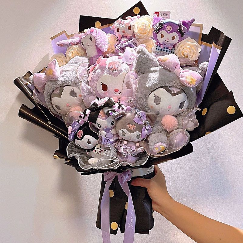 【急速出荷】クロミ カートゥーン ドール ブーケ 誕生日 ギフト 彼女彼女子供へのクリスマス気分 4,568円