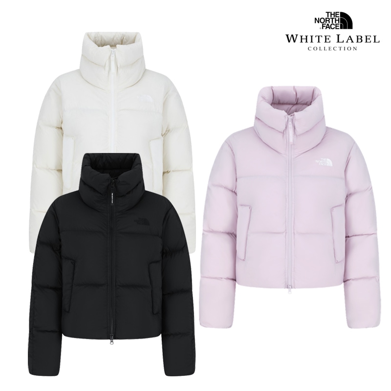 NJ1DR93 WS FLOATY DOWN JACKET RDS 25FW 新作 韓国限定ライン ウィメンズ ダウン 防風 ハイネック RDS認証 ロゴワッペン ショート丈 デイリー 通勤通学 秋冬