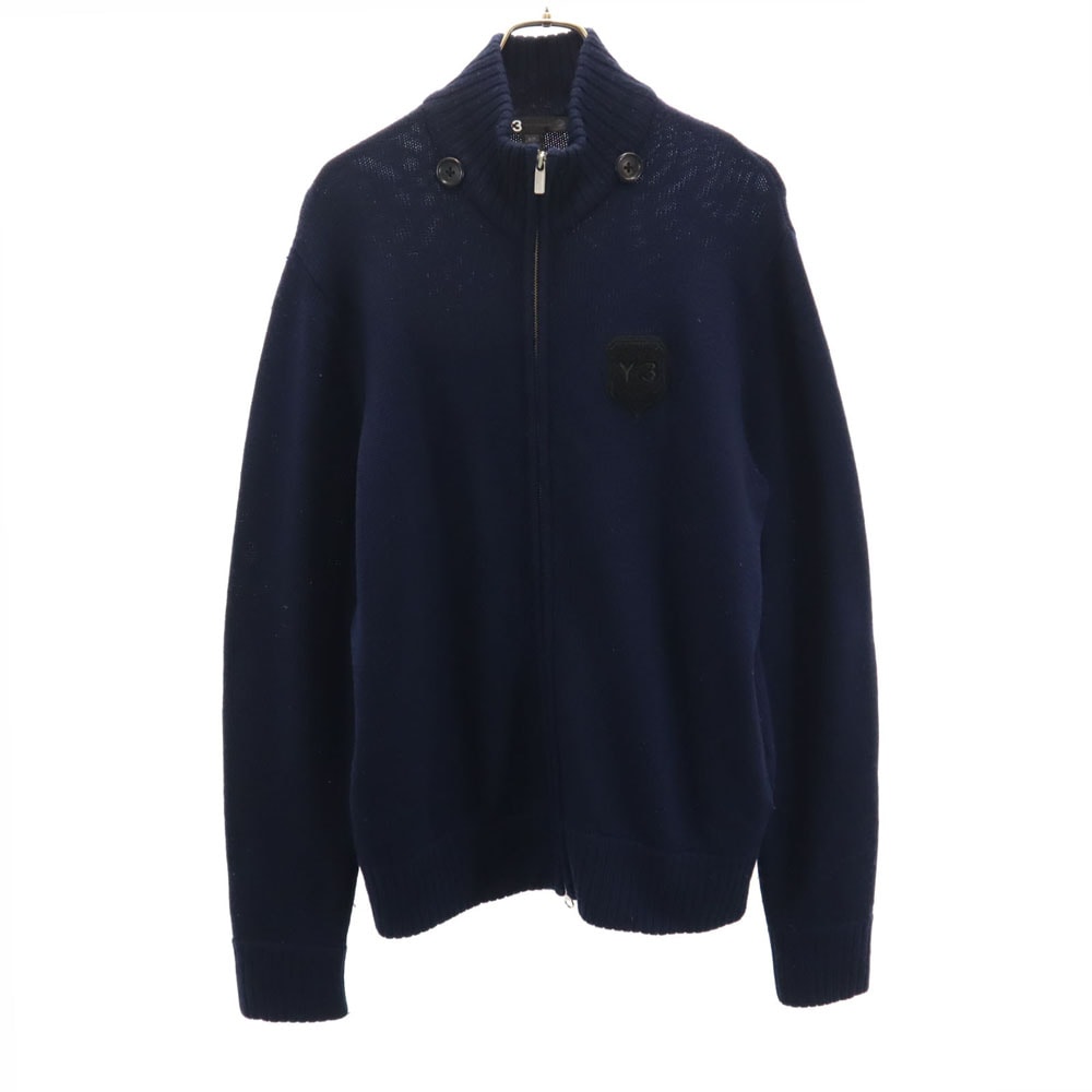 アディダス コラボ ニットジャケット S ネイビー x adidas ヨウジヤマモト メンズ