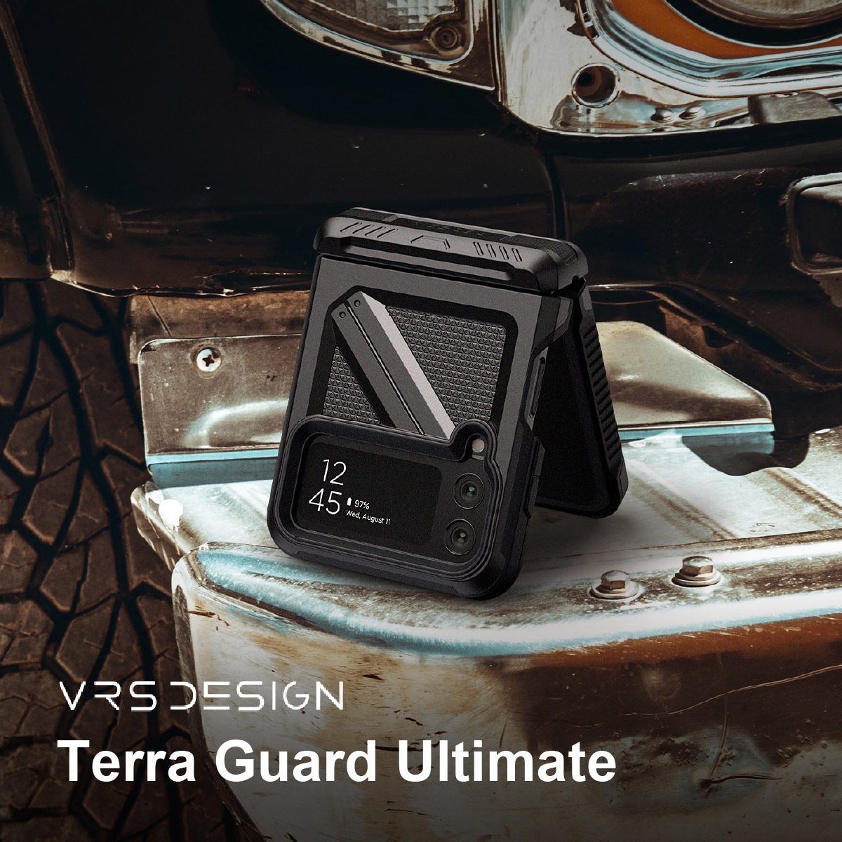 Galaxy Z Flip4 5G 対応 ケース カバー 耐衝撃 ストラップホール 付 ヒンジ 保護 スマホケース スマホカバー Terra Guard Ultimate VRS DESIGN 10,140円