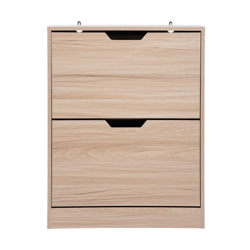 【国内出荷 - 3日配達】【新品】下駄箱 2段 2層 シューズラック 玄関収納 ひとり暮らし スリムタイプ 靴収納 ラック 靴収納棚 安定