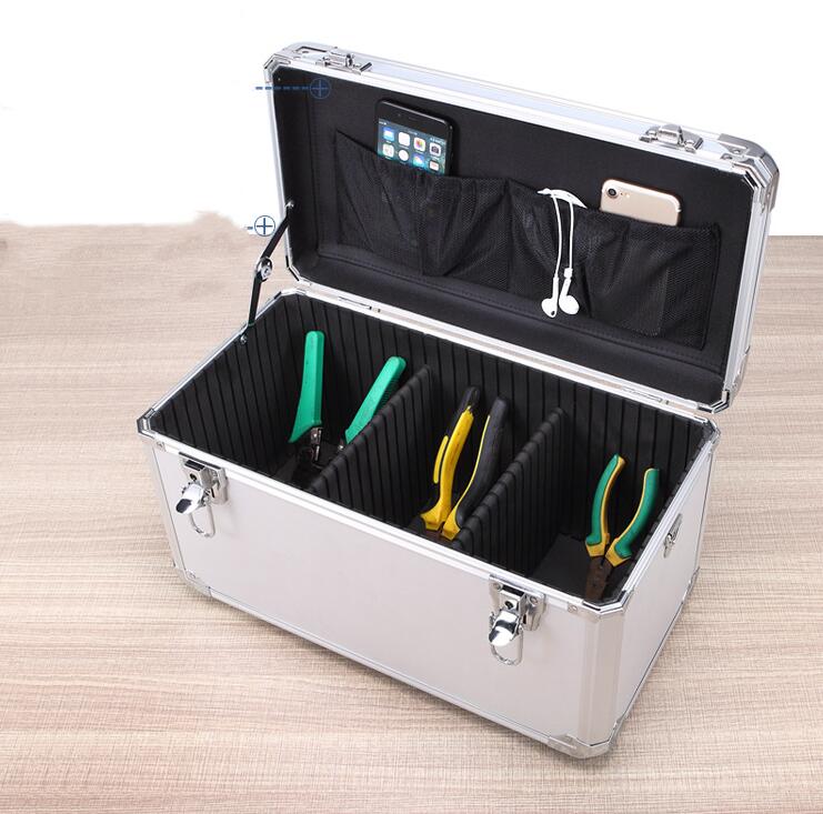 質感改良！ツールボックス アルミハンドル【工具箱 道具箱 工具ケース】【 大容量 収納 救急箱 裁縫箱 持ち運び】