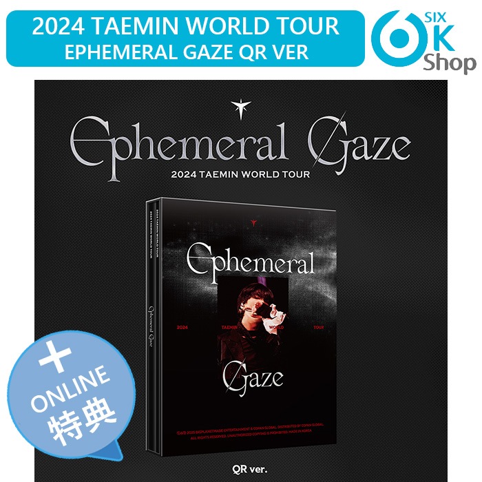 ONLINE特典/流通特典+ TAEMIN [ Ephemeral Gaze ] 2024 TAEMIN WORLD TOUR 公式グッズ テミン