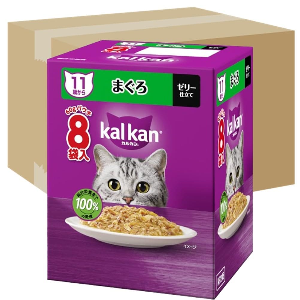 カルカン パウチ 11歳から 60g×160袋（8袋入り×20箱） まぐろ シニア 高齢期 ウェットフード キャットフード 総合栄養食 水分補給 毎日食べることを考えたウェット 猫 kal kan 大