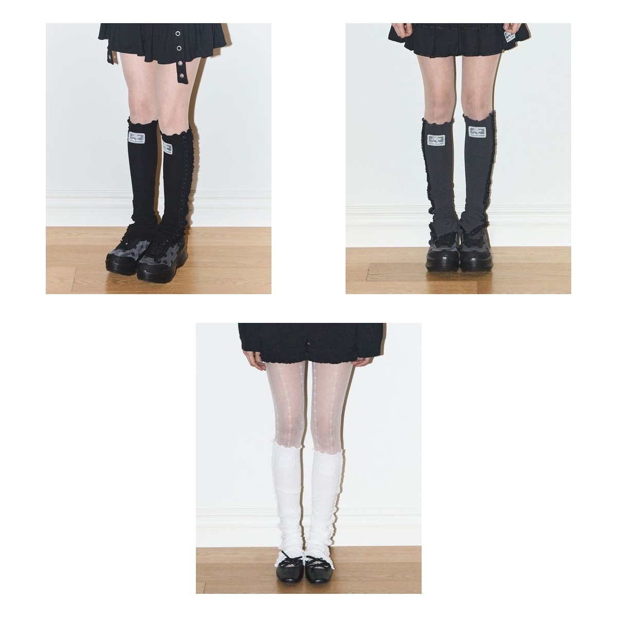 【ILLIGO】 FRILL SLIT LEG WARMER 3色 正規品