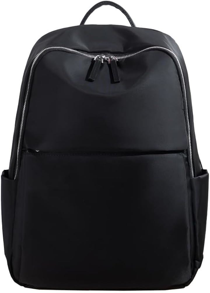 リュック レディース PCリュック パソコンリュック ビジネスリュック PC収納 キャリーオン機能 独立PCポケット 背面ポケット 撥水・耐傷(ブラック)