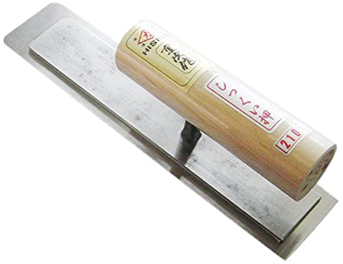 ヒシカ重次作 本焼 しっくい押 角型 0.5mm厚240mm