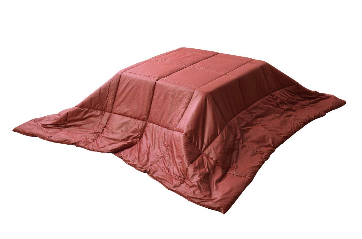 イケヒコ こたつ布団 正方形 クラウド 約185×185cm レッド 洗える 軽量 コンパクト #6818209