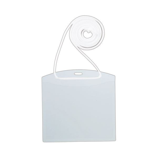 TANOSEE イベント用名札スタンダードサイズ ひも付 1セット（100個：10個×10パック） (×10セット)