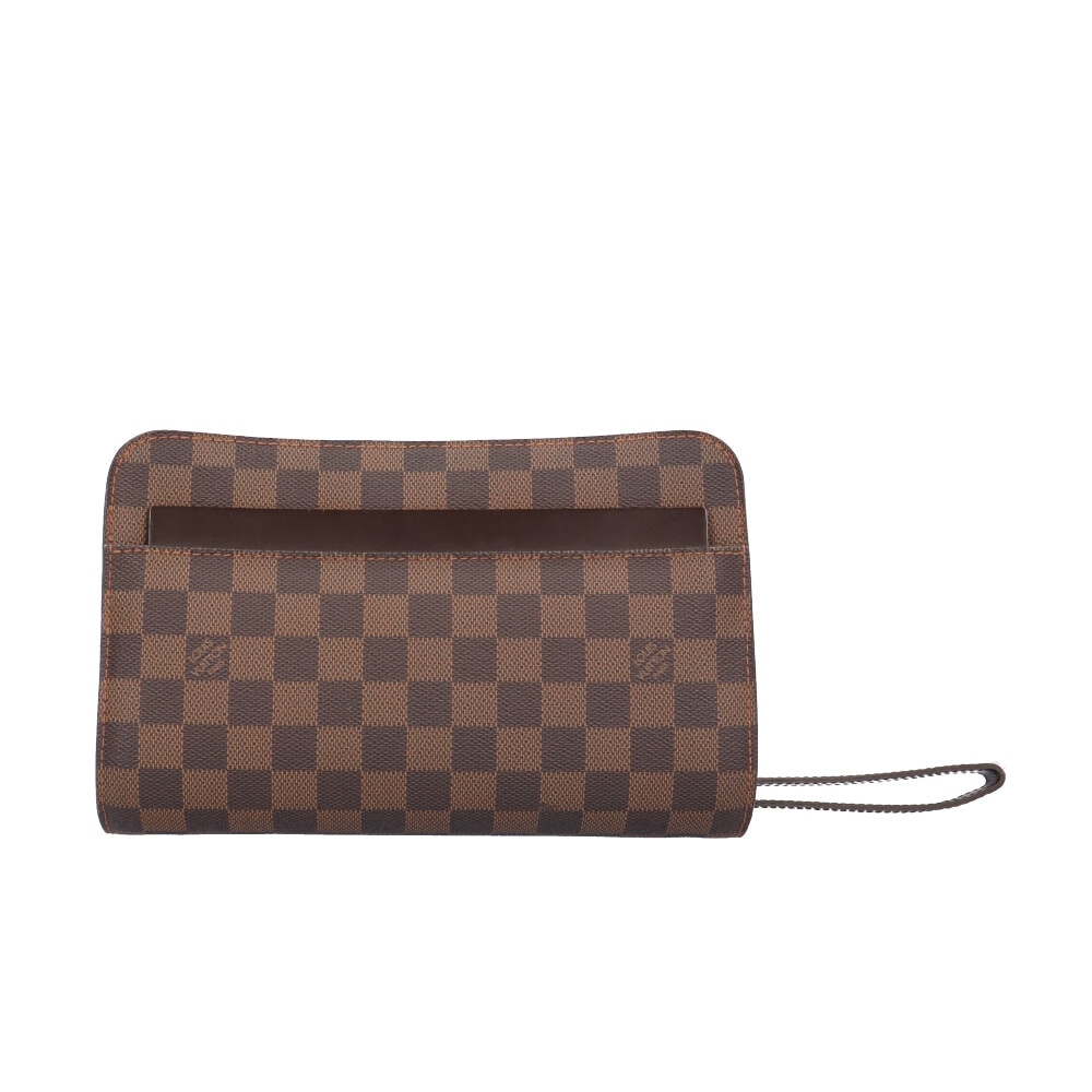 ルイヴィトン サンルイ ダミエ セカンドバッグ ダミエキャンバス N51993 ブラウン LOUIS VUITTON 中古