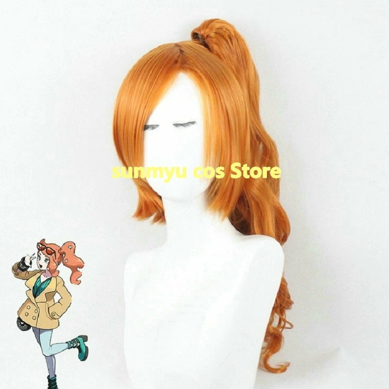 ポケットモンスター ソード・シールドソニア コスプレ道具　ウィッグ　かつら