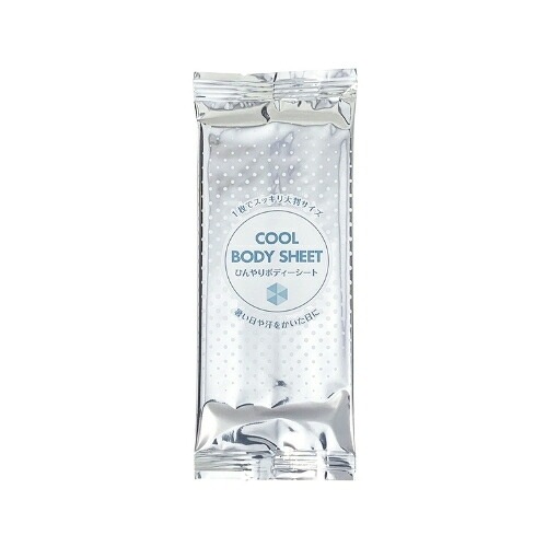 溝端紙工印刷　メントール配合ボディシート　COOL　BODY　SHEET　100本×10袋（1000本）【メーカー直送・代引き不可・時間指定不可・沖縄離島不可】