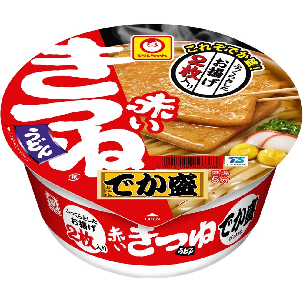 マルちゃん 赤いきつねうどん でか盛 東 ( 136g ×12個 ) カップ麺 うどん (あげ2枚 入り / 関東風だし ) カップうどん 大盛り 箱買い 東洋水産