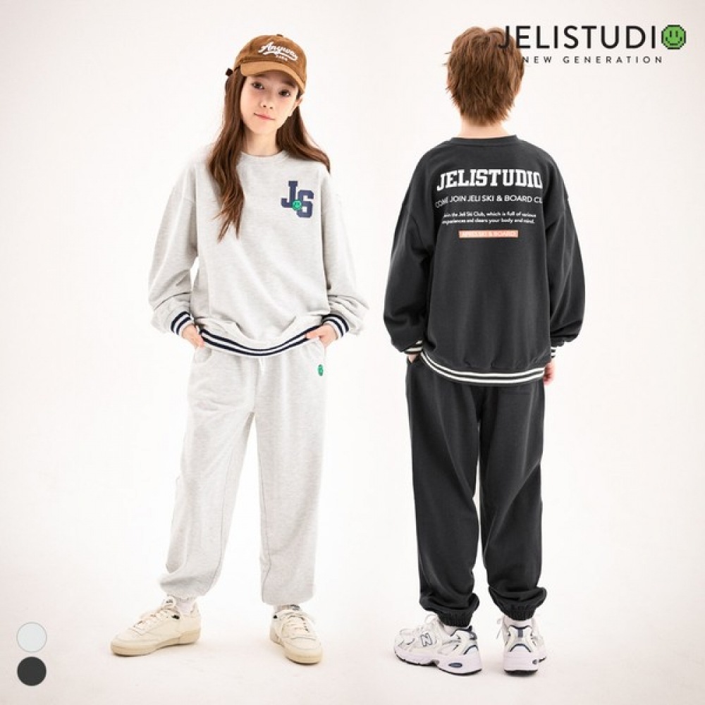 [Jelly Studio] ティッピングポイントレタリングトップ＆ボトムスーツ