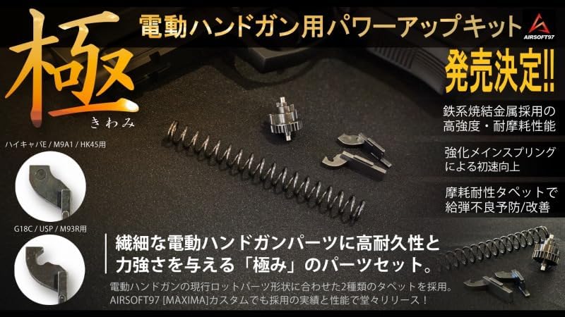 SPARK 電動ハンドガン用パワーアップキット 極（きわみ） (G18C / M93R / USP 用)