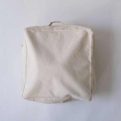 志成販売 フロアクッション カバー ファーム キャンバス(S) ナチュラル 303877NT