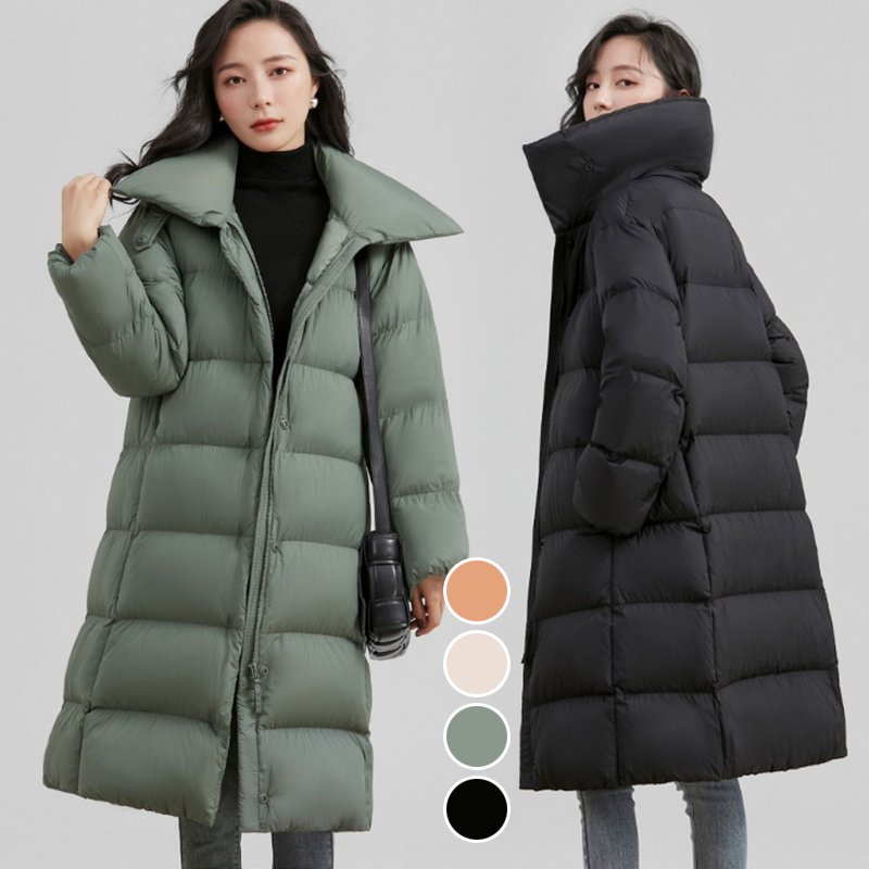 ダウンコート ダウンジャケット ロング丈 冬用 レディース ゆったり カジュアル アウター 暖かい