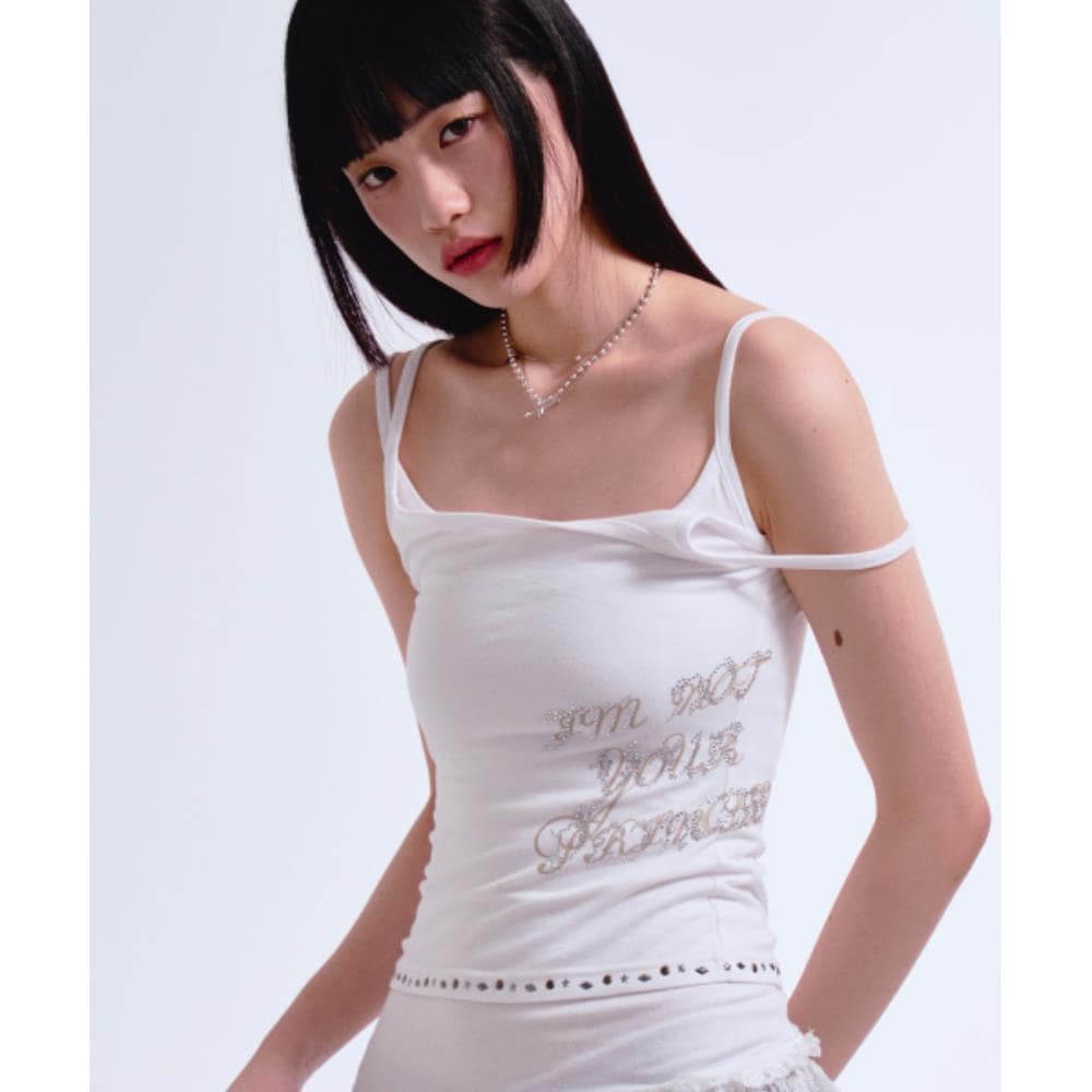 PRENDA HOTFIX SLIM BASIC SLEEVE LESS WHITE PRTVSUSL11WC2