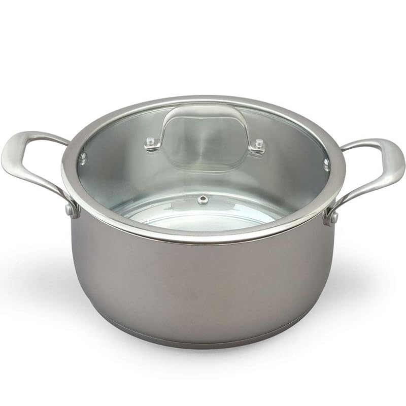 即納：アイリスオーヤマ(IRIS OHYAMA) 両手鍋 24cm ガス火/IH対応 食器洗浄対応 お手入れ簡単 ステンレス/シルバー SP-P24