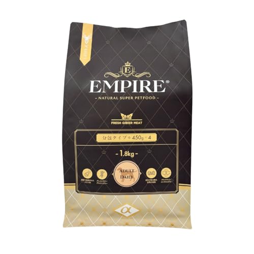 エンパイア EMPIRE アダルトデイリー 小粒 1.8kg (450g×4)ドッグフード ジビエ 鹿肉 グレインフリー グルテンフリー ラム肉