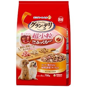 グラン・デリ グランデリ ドッグフード ソフト ふっくら仕立て 食べやすい超小粒 750g 国産 ユニチャーム