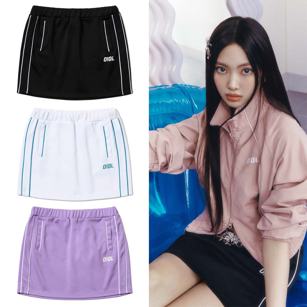 [NewJeans着用] 2023S/S PIPING TRACK SKIRT 3color パイピング トラック スカート 3色