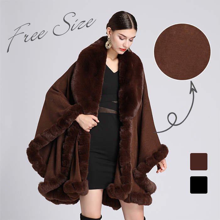 【即納】マント コート 秋冬 毛皮 コート ショール レディース ポンチョ 無地 フェイクファー ふわふわ アウター ストール パーティ 披露宴 結婚式 二次会 20代 30代 40代 50代