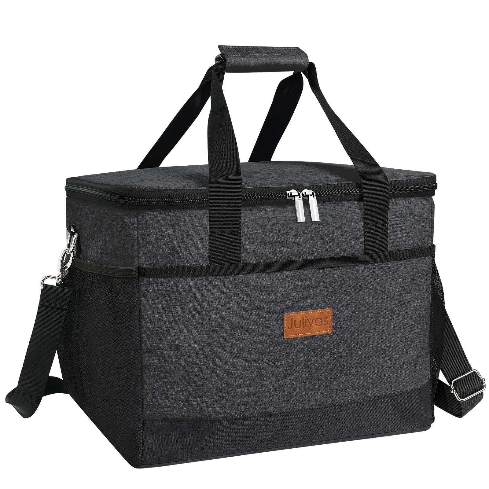 Juliyas クーラーボックス ソフト 30L大容量 折り畳み式 4層断熱材軽量 クーラーバッグ 持ち運び可能 収納可能 冷蔵・保鮮・保温多機能 肩掛けをサーポート 防水耐久性ある アウトドアに適用