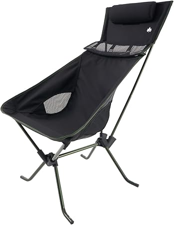 4WAY 7075バケットチェア キャンプ アウトドア 折り畳み ジュラルミン リクライニング ハイバック 耐荷重120kg 73329006