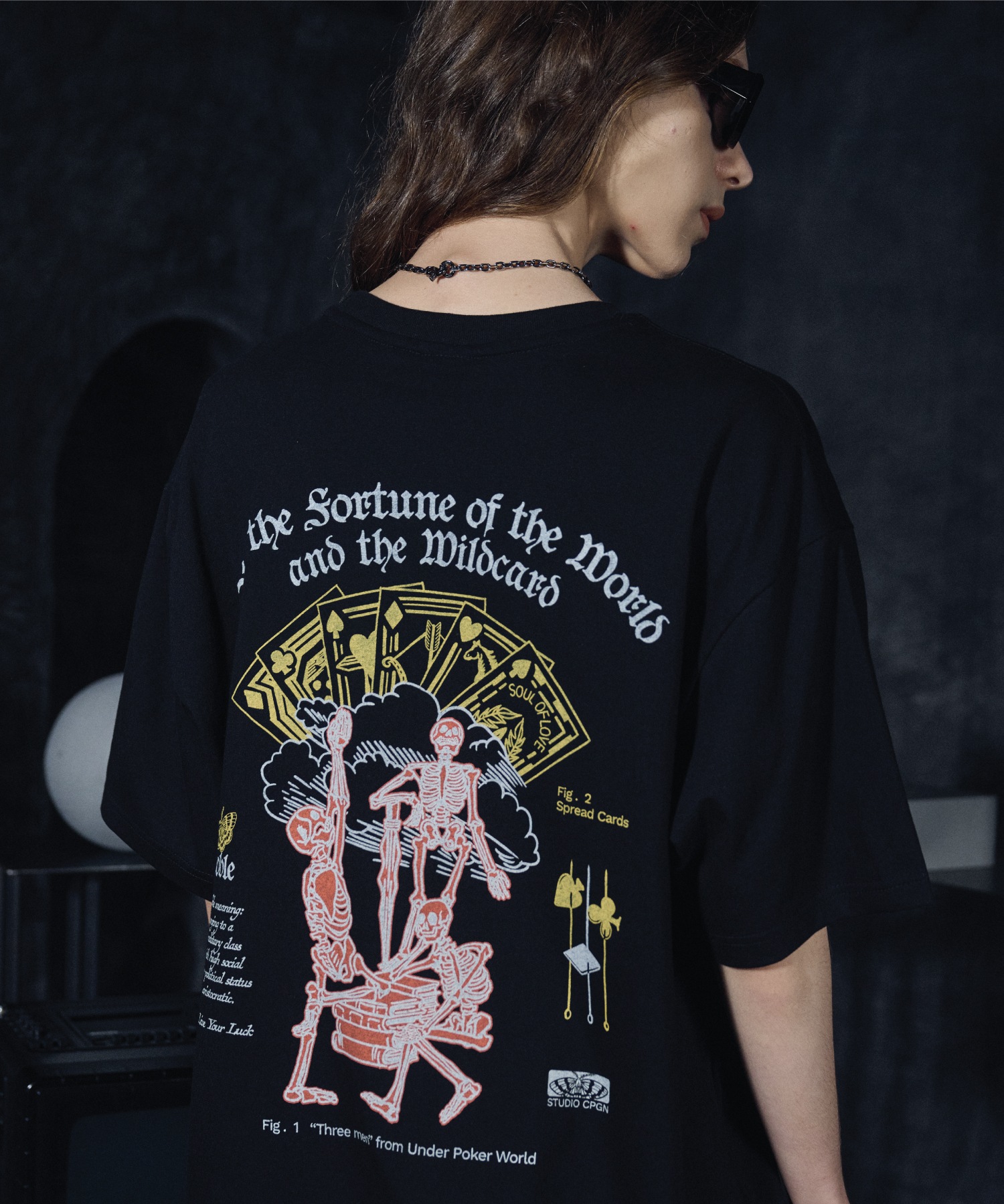 CPGN スタジオカードプレイショートスリーブ T シャツブラック