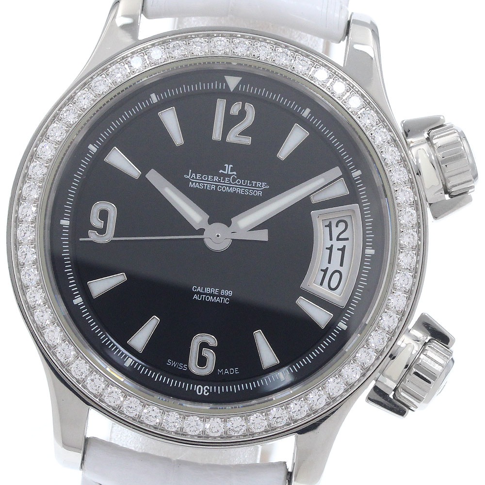 ジャガー・ルクルト JAEGER-LECOULTRE 148.8.37 マスター コンプレッサー レディ ダイヤベゼル デイト 自動巻き レディース 良品 _962476【中古】