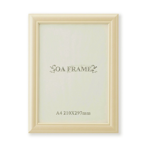 A4額 国産天然木フレームA4 収納寸法：297x210mm 日本製 ベージュ