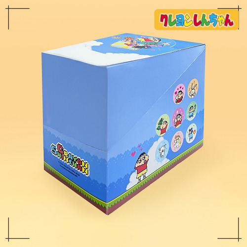 クレヨンしんちゃん ピクセル刺繍 缶バッジ (1BOX15種入) 韓国限定 かわいい