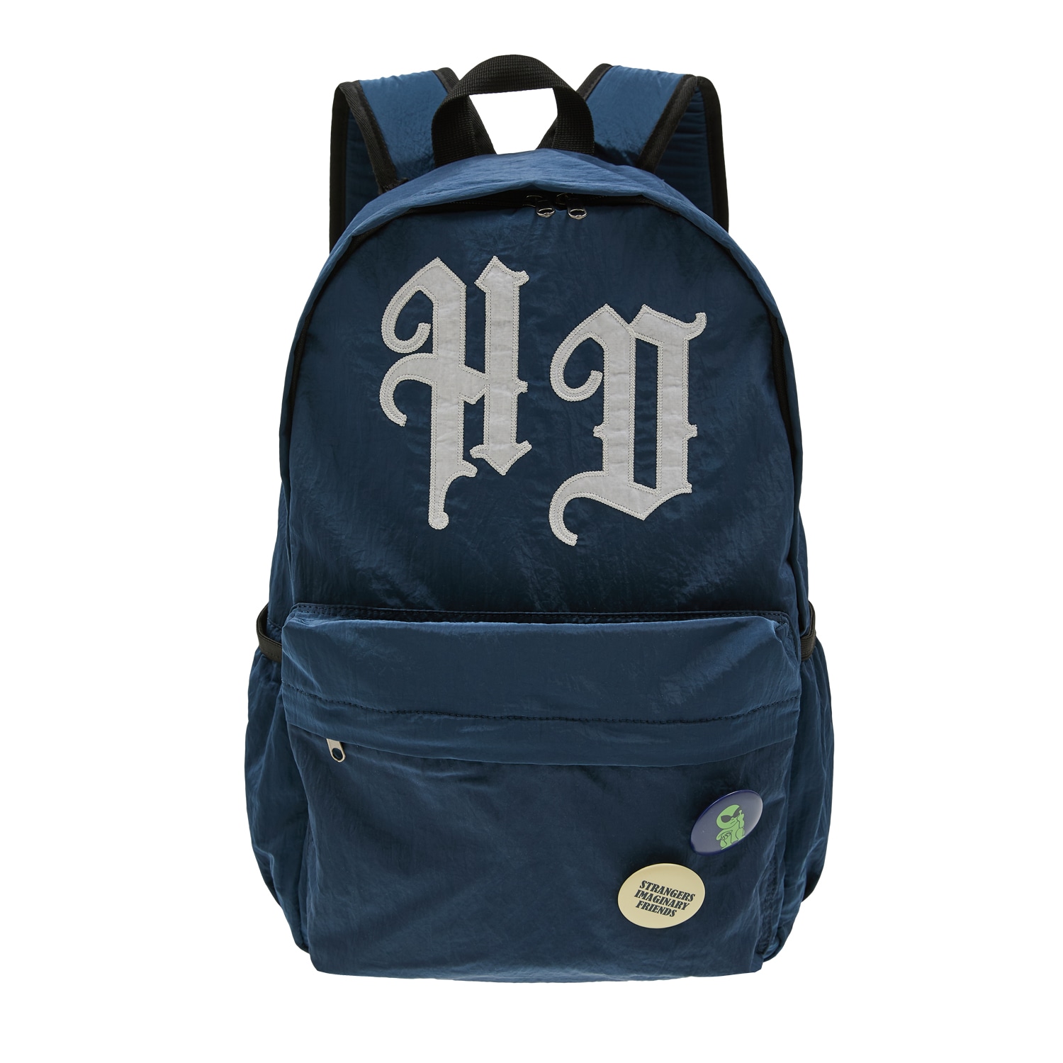 HD Applique nylon backpack NAVY