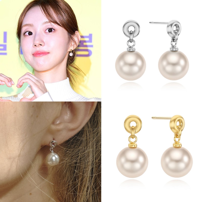 [パクセワン着用] カミラ パール イヤリング/韓国ファッション 韓国ジュエリー