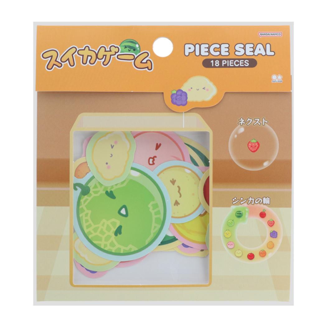 Qoo10] スイカゲーム フレークシール ピースシー : 文具