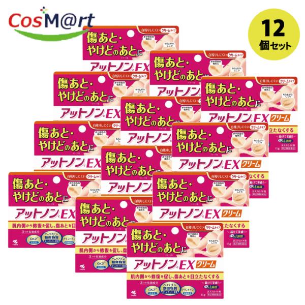 【12個セット】 【第2類医薬品】 【小林製薬株式会社】アットノンＥＸ　クリーム15ｇ(4987072044629-12)