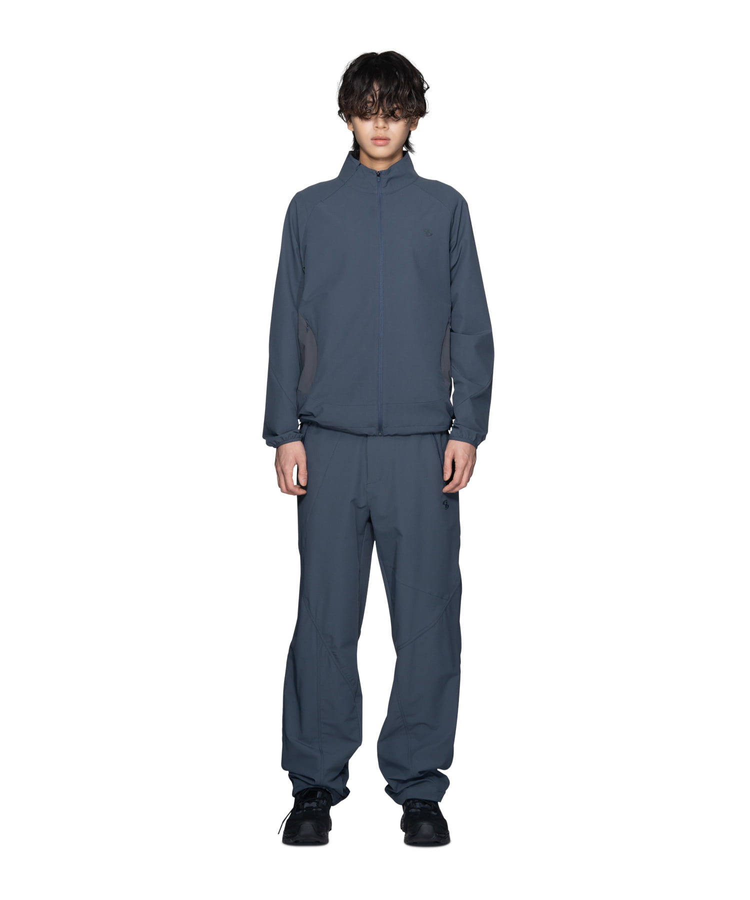 【SANSANGEAR】 23FW MESH BLOCK PANTS : NAVY